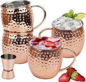 Moscow Mule Beker Koper Cadeau Set Cocktail Vodka Cups 50cl