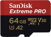 SanDisk Extreme Pro Micro SDXC 64GB - A2 V30 - met adapter