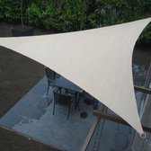 Schaduwdoek - 5x5 Meter - Driehoek - creme - Schaduw Doek