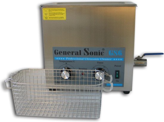 Foto: Generalsonic gs6 6 liter professionele ultrasoon reiniger met een krachtige reiniging ultrasoonbad ultrasoon baden reinigingsbad ultrasone reiniger carburateur reinigers ultrasonic cleaner injectoren brillen apparaat grote ultrasoonbak 