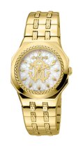 Roberto Cavalli by Franck Muller Gold Pearl - Dameshorloge - Staal - Goud - Parelmoer - 32 MM