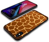 Softcase voor iphone XS max 6.5 inch met giraf textuur