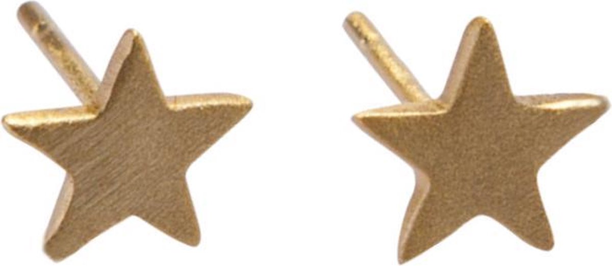 Lauren Sterk Amsterdam oorbellen sterren - goud verguld - E-coating