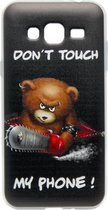 ADEL Siliconen Back Cover Softcase hoesje Geschikt Voor Samsung Galaxy J3 (2015)/ J3 (2016) - Don't Touch My Phone Beer