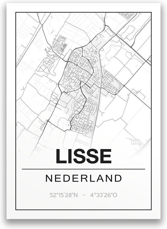 Poster/plattegrond LISSE - A4 | bol.com