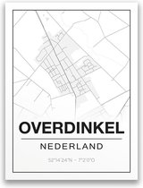 Poster/plattegrond OVERDINKEL - A4