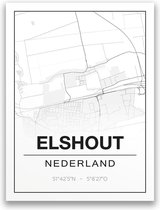 Poster/plattegrond ELSHOUT - A4