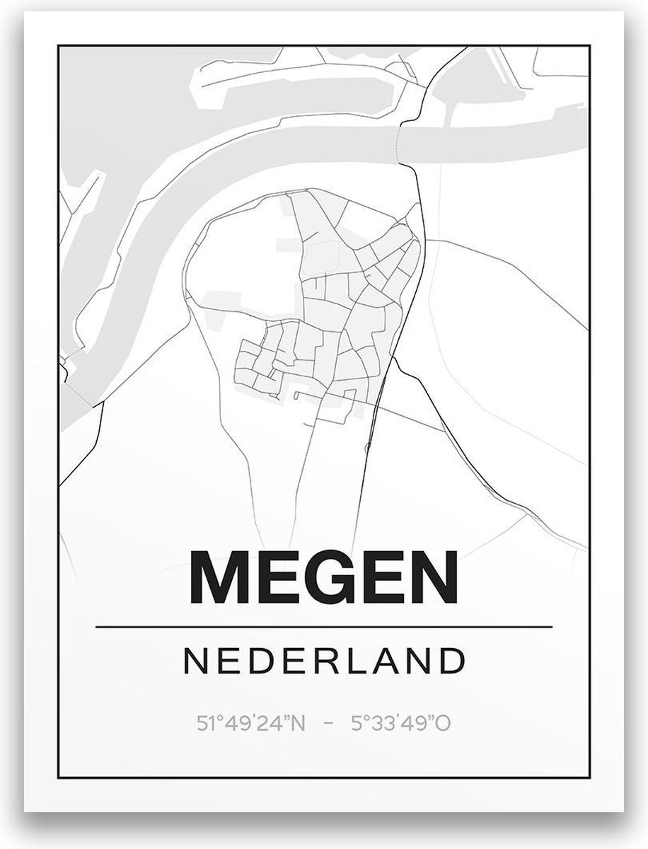 Poster/plattegrond MEGEN - A4