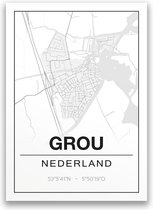 Poster/plattegrond GROU - A4