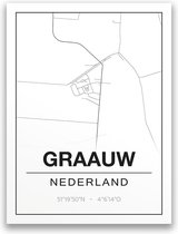 Poster/plattegrond GRAAUW - A4