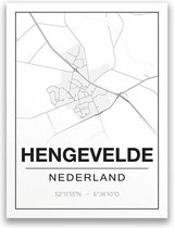 Poster/plattegrond HENGEVELDE - A4