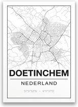 Poster/plattegrond DOETINCHEM - A4