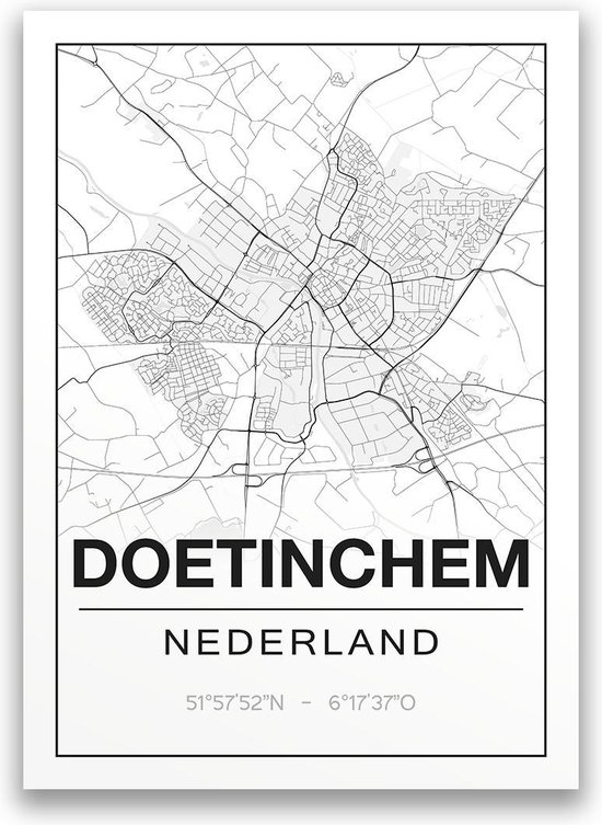 Poster/plattegrond DOETINCHEM - A4