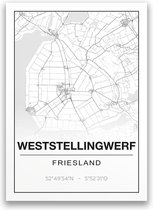 Poster/plattegrond WESTSTELLINGWERF - A4