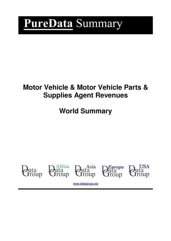 PureData World Summary 1839 - Motor Vehicle & Motor Vehicle  ... - cover