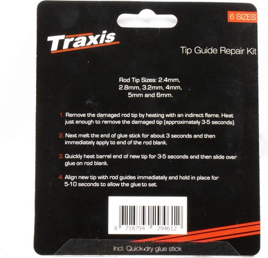 Traxis Tip Guide Repair Kit - Topogen Set - 6 Stuks - Reparatieset Werphengel van Merkloos — afbeelding 5
