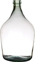 Flesvaas gerecycled glas 10L Ø25xH39cm