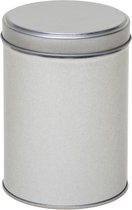 Boîte de rangement ronde argentée / Boîte de rangement 13 cm - Dosettes / tasses à café argentées Boîte de rangement - Boîtes de rangement