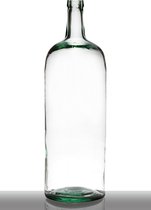 Hakbijl Glass Terri - Mondgeblazen fles - Helder - Gerecycled glas - XXL: h60 x d19 cm