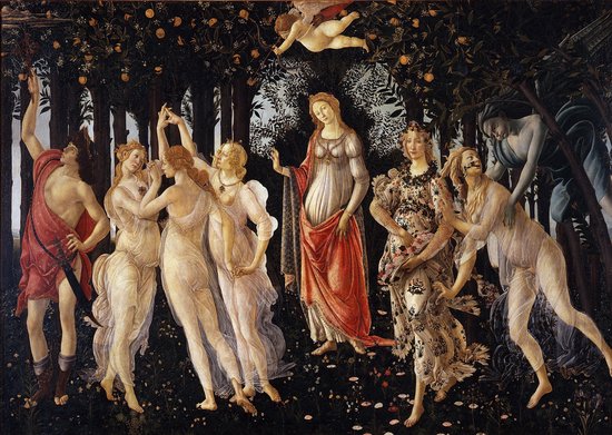Poster La Primavera - Sandro Botticelli - A3 - 30x42 - Italiaanse Renaissance - Florence