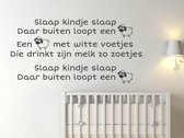 Slaap kindje slaap - Muursticker - Sticker baby kamer - Kinderkamer sticker - Sticker - Kinderkamer accessoires - Muur sticker baby kamer