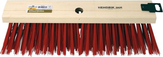 Hendrik Jan - Straatbezem - Harde kunstvezel - 41 cm - Steel 170 cm van Hendrik Jan — afbeelding 3