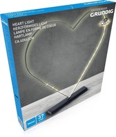 Grundig hartlamp - 37 LED's - Metaal - 40x42cm