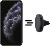 Shop4 - iPhone 11 Pro Max Autohouder Magnetische Ventilatierooster Houder Zwart