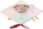 Nattou Hond Lali - Knuffeldoekje - Doudou - 28 x 28 Cm - Roze