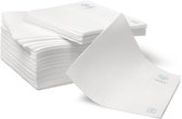 Natural Tableware wegwerp servetten - wit - FSC papier - 50 stuks