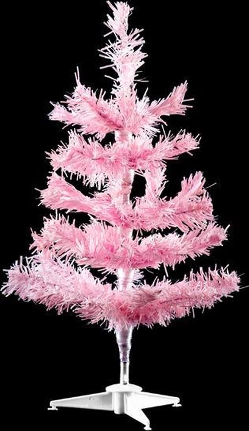 klinker wastafel Overgang Kerstboom - Kunstkerstboom - Mini kerstboom - Kerstmis - Baby roze - 45 cm  | bol.com