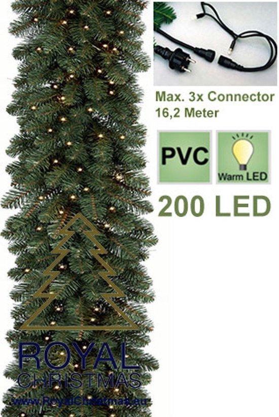 Uitscheiden snap Om toestemming te geven Dakota Deluxe Guirlande - Lengte 540 cm - 200 Warm LED Lampjes - Max. 3x  Koppelbaar | bol.com