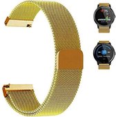 Milanese Loop Armband Geschikt Voor Garmin Vivoactive 3 / Vivomove HR Band Strap - Milanees Armband Polsband - Goud Kleurig