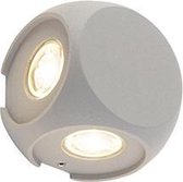 Paul Neuhaus silly - Design LED Wandlamp voor buiten - 4 lichts - D 55 mm - Grijs - Buitenverlichting
