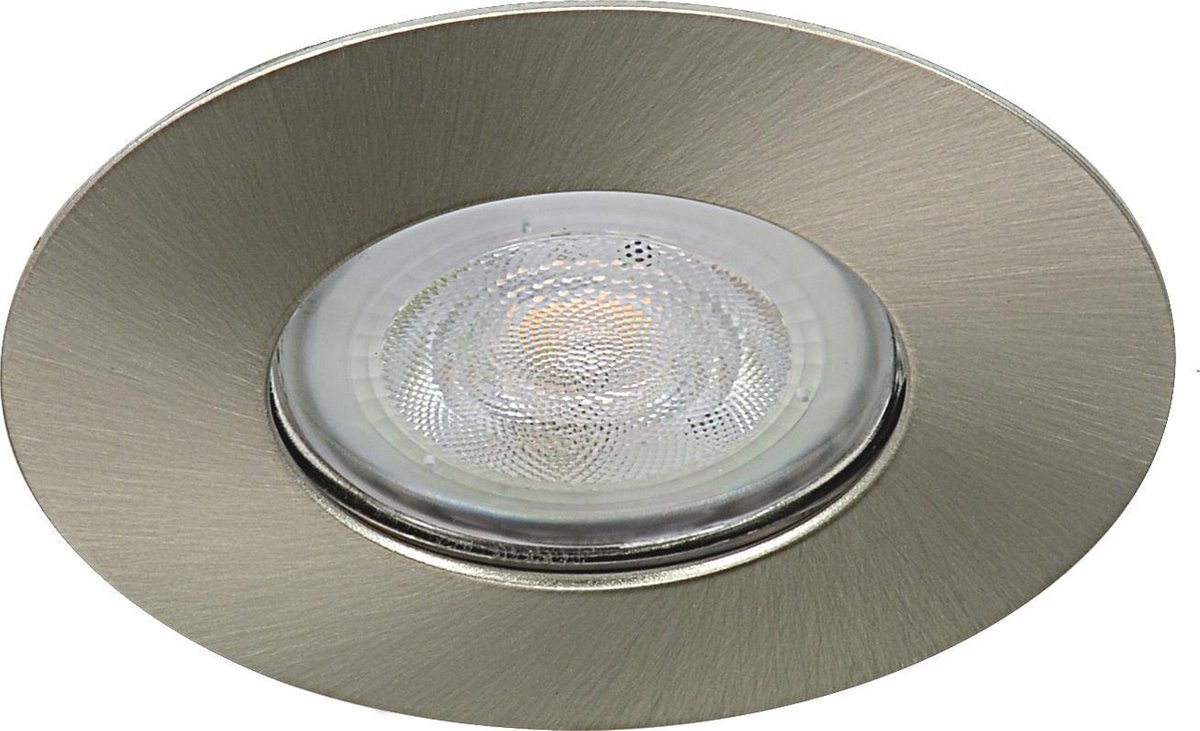 IP65 LED Inbouwspot Donia -Rond RVS Look -Extra Warm Wit -Dimbaar 4W -Philips