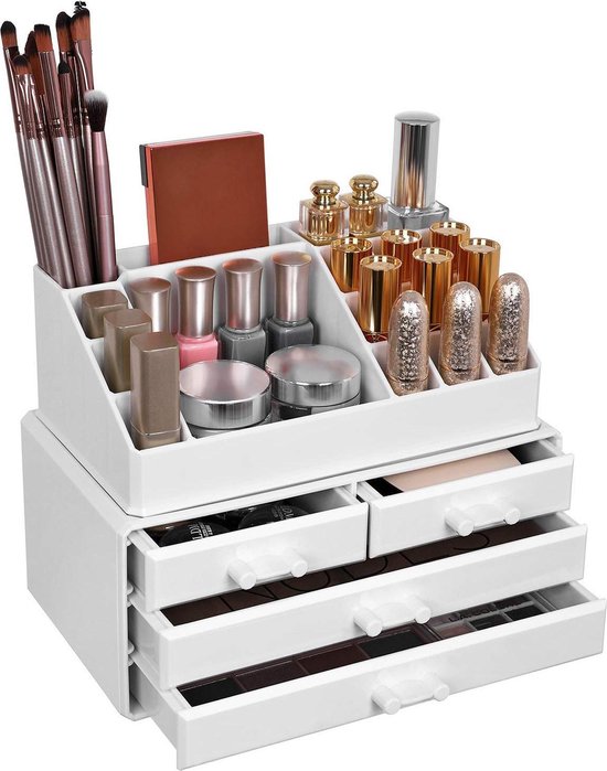 Luxe Acryl Makeup Cosmetica Organizer - Met 4 Laden - Sieraden Makeup  Cosmetica... | bol.com
