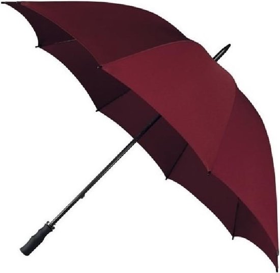 Golf stormparaplu bordeaux rood windproof 130 cm - paraplu