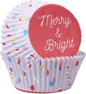 Wilton Cupcakevormpjes Merry and Bright pk/75