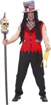 WIDMANN - Rood voodoo priester kostuum voor mannen - M - Volwassenen kostuums