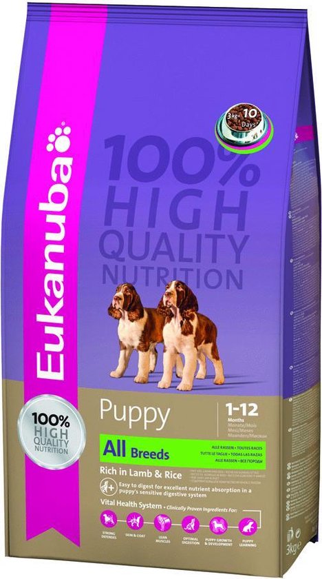 Eukanuba Dog Puppy - Lam/Rijst - Puppyvoer - 12 kg