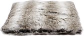 Lex & Max Royal Fur - Losse hoes voor kattenkussen - Zilvervos - 60x45cm