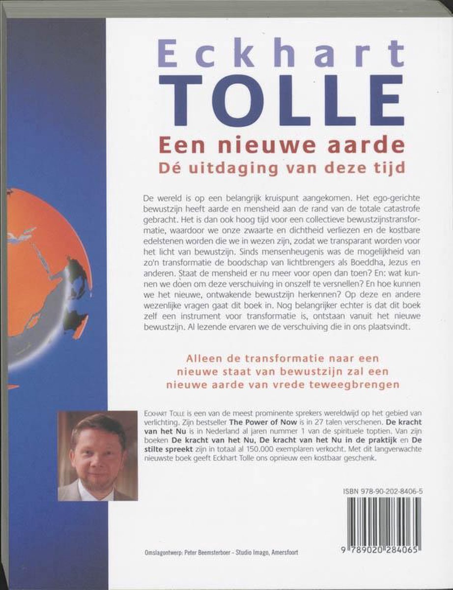 Een nieuwe aarde - back cover