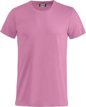 Basic-T bodyfit T-shirt 145 gr/m2 helder roze l