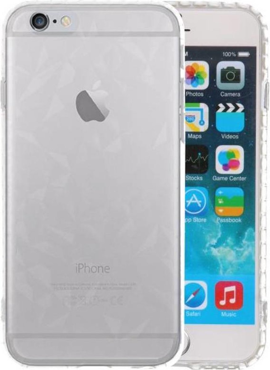Transparant Geometric Style Siliconen Hoesjes voor iPhone 6