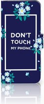 Geschikt voor Samsung S9 Flipcase Flowers Blue DTMP