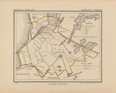 Historische kaart, plattegrond van gemeente Workum in Friesland uit 1867 door Kuyper van Kaartcadeau.com