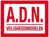 Sticker 'A.D.N veiligheidsmiddelen'