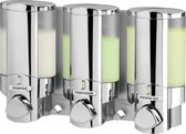 Aviva zeepdispenser 3 kamers / muur dispenser /zeeppompje