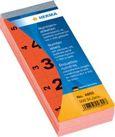 HERMA numeriek toetsenbord zelfklevend 1-500 rood 28x56 mm