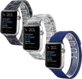 ITC Milanees bandje - bandje geschikt voor Apple Watch Series 1/2/3 (38mm) - Grijs